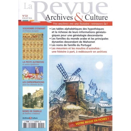 La revue d'Archives & Culture n°23