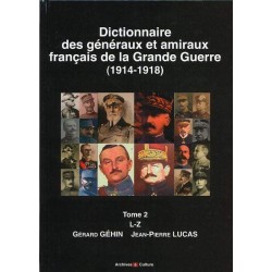 Dictionnaire des généraux et amiraux de la Grande Guerre, tome 2 (dos)
