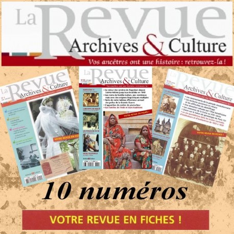 Abonnement 1 an la revue d'Archives & Culture