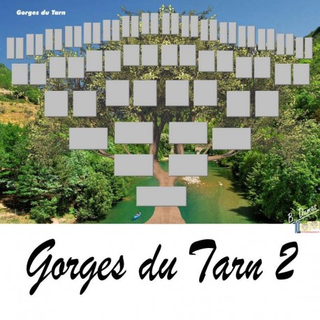 Présentation Gorges du Tarn 2 - Arbre ascendant vierge 6 générations