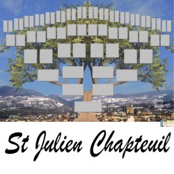 St Julien Chapteuil - Arbre ascendant vierge 6 générations