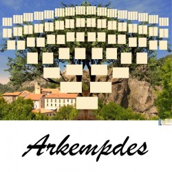 Arkempdes - Arbre ascendant vierge 7 générations