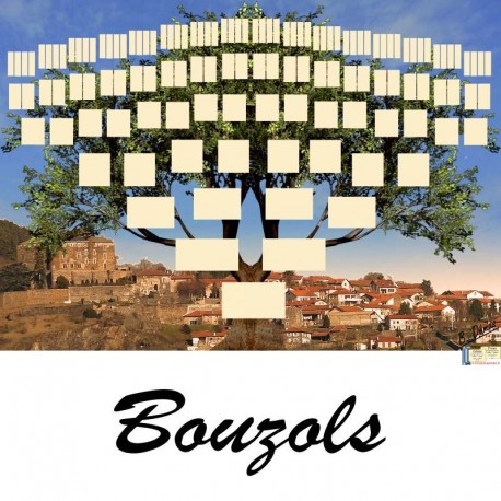 Présentation Bouzols - Arbres ascendants vierges 7 générations