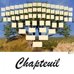 Présentation Chapteuil - Arbre ascendant vierge 7 générations