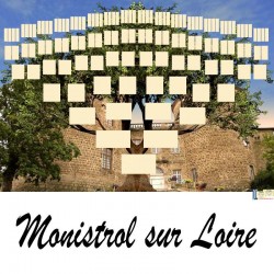 Monistrol sur Loire - Arbre ascendant vierge 7 générations