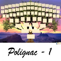 Polignac 1 - Arbre ascendant vierge 7 générations