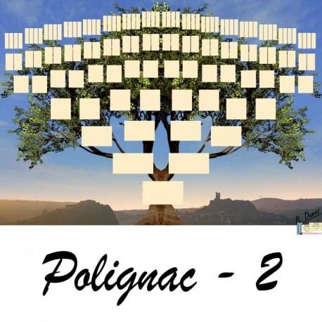 Présentation Polignac 2 - Arbre ascendant vierge 7 générations