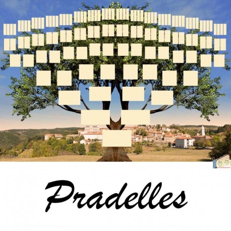 Présentation Pradelles - Arbre ascendant vierge 7 générations