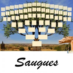 Présentation Saugues - Arbre ascendant vierge 7 générations