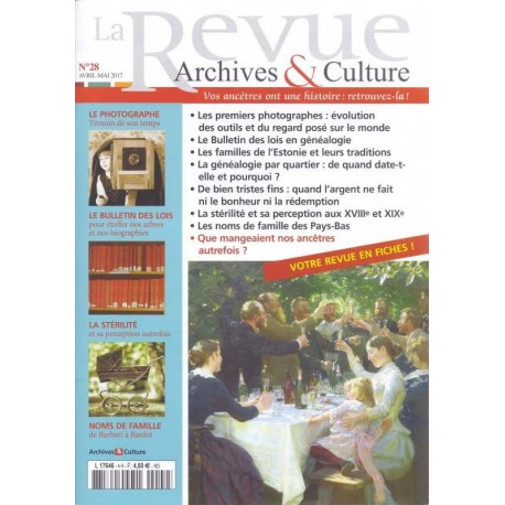 La revue d'Archives & Culture n°28