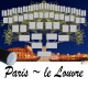 Présentation Paris Le Louvre - Arbre ascendant vierge 6 générations avec un tube noir