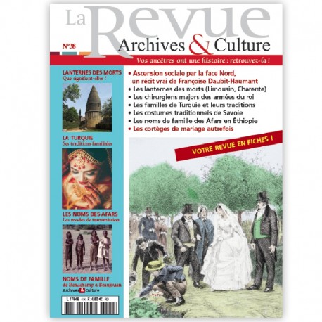 La revue d'Archives & Culture n°38