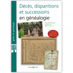Décès, disparitions et successions en généalogie - 4° édition (couverture)