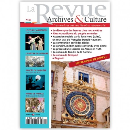 La revue d'Archives & Culture n°41